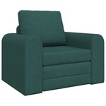 vidaXL Canapé-Lit Vert foncé 98 x 71 x 83 cm tissu