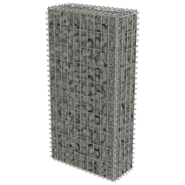 vidaXL Mur en gabion avec couvercles Acier galvanisé 50 x 20 x 100 cm