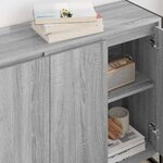 vidaXL Meuble d'appoint Gris Sonoma 96 5 x 30 x 75 cm