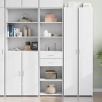 vidaXL Buffet haut blanc 50x42 5x185 cm bois d'ingénierie