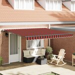 vidaXL Auvent Rétractable orange et marron 400 × 300 cm