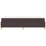 vidaXL Cadre de lit avec matelas Marron foncé 120 x 200 cm tissu