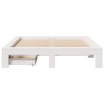 vidaXL Cadre de lit sans matelas blanc 150x200 cm bois de pin massif