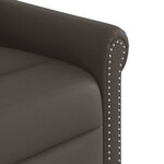 vidaXL Fauteuil de massage Marron Similicuir brillant