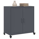 vidaXL Buffet anthracite 68x39x72 cm acier