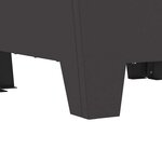 vidaXL Braise Noir 50 x 50 x 38 cm Acier