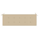 vidaXL Banc de jardin 3 places avec coussin 150 cm Bois d'eucalyptus