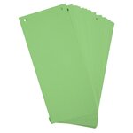 Paquet 100 Fiches Intercalaires Horizontales Unies Perforées Forever - 105x240mm - Vert - X 12 - Exacompta