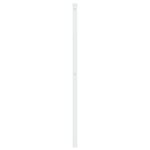 vidaXL Tête de lit métal blanc 100 cm