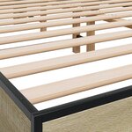 vidaXL Cadre de lit sans matelas chêne sonoma 150x200 cm