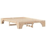 vidaXL Cadre de lit Naturel 150 x 200 cm Pin massif