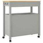 vidaXL Chariot de cuisine MONZA 84x40x90 cm bois massif de pin