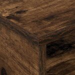 vidaXL Table de chevet 2 Pièces Chêne fumé 40 x 31 x 15 cm