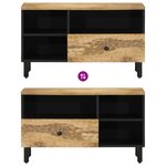vidaXL Meuble TV 80x33x46 cm bois massif de manguier