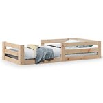 vidaXL Cadre de lit sans matelas 80x200 cm bois massif de pin