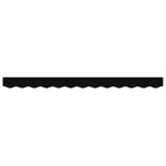 vidaXL Valance de auvent pour cadre de 3 5 m Noir 3 3x0 2 m
