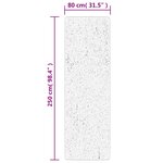vidaXL Tapis shaggy PAMPLONA poils longs moderne doré 80x250 cm