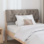 vidaXL Tête de lit capitonnée Taupe 100 cm Pin massif