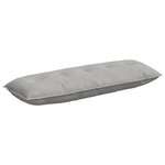 vidaXL Coussin de Dos Gris clair 140 x 50 cm Tissu en microfibre