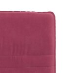 vidaXL Chaises à manger lot de 6 rouge bordeaux velours
