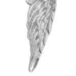 vidaXL Sculpture d'ailes Argent 31 x 5 x 91 cm Aluminium