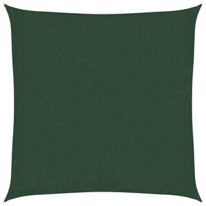 vidaXL Voile d'ombrage 160 g/m² Vert foncé 3x3 m PEHD