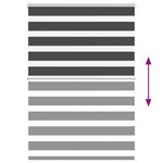 vidaXL Store zèbre noir 115x100 cm largeur du tissu 110 9 cm polyester