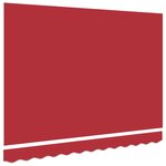 vidaXL Tissu de Remplacement pour Auvent pour Cadre de 3 5 x 2 5 m Rouge