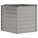 vidaXL Lit surélevé de jardin rouillé 129x129x77 cm acier corten