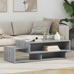 vidaXL Table basse Gris Sonoma 105 x 50 x 32 5 cm Bois d'ingénierie
