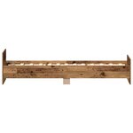 vidaXL Cadre de lit sans matelas vieux bois 90x200 cm bois ingénierie