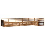 vidaXL Ensemble de canapés d'extérieur 6 pc Naturel