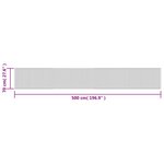 vidaXL Tapis rectangulaire marron 70x500 cm bambou
