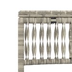 vidaXL Chaises longues lot de 2 avec table gris clair résine tressée