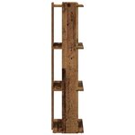 vidaXL Bibliothèque à 3 niveaux vieux bois 60x30x120cm bois ingénierie