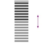 vidaXL Store zèbre noir 85x200 cm largeur du tissu 80 9 cm polyester