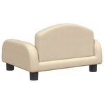 vidaXL Canapé pour enfants crème 50x40x30 cm tissu
