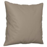 vidaXL Ensemble de canapés 3 Pièces avec coussins Taupe Tissu microfibre