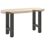 vidaXL Pieds de table basse Anthracite 2 pièces 38 x (42-43) cm Acier
