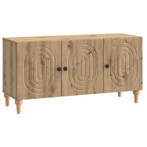 vidaXL Meuble TV Chêne artisanal 99 x 34 5 x 50 cm Bois d'ingénierie