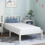vidaXL Matelas Blanc 80 x 160 cm Mousse à mémoire de gel