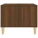 vidaXL Table basse Chêne marron 60x50x40 cm Bois d'ingénierie