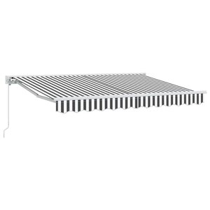 vidaXL Cadre d'auvent Anthracite et blanc 350 x 200 cm