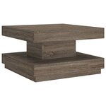 vidaXL Table basse Gris 60x60x35 cm MDF