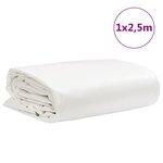 vidaXL Bâche blanc 1x2 5 m 650 g/m²