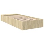 vidaXL Cadre de lit sans matelas chêne sonoma 90x200 cm
