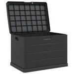 vidaXL Boîte de jardin - Anthracite  77 5 x 54 5 x 53 cm  Plastique  170 L