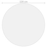 vidaXL Protecteur de table Mat Ø 120 cm 1 6 mm PVC
