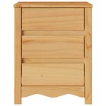 vidaXL Cabinet de chevet avec tiroir Drammen Chêne 45 x 35 x 56 cm