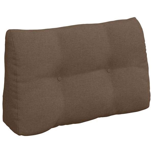 vidaXL Coussin de Dos Marron 80 x 24 x 50 cm tissu
